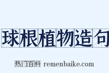 球根植物造句是什么意思的图片